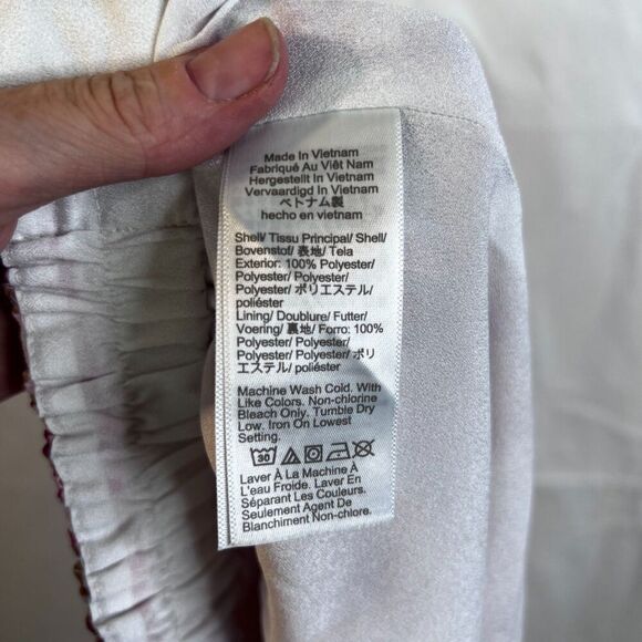 J Crew Factory Pink Floral Print Aline Tiered Ruffle Skirt Lined Size Small - Picture 5 of 8